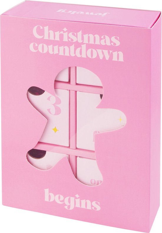 Yehwang adventkalender - Gingerbread cookie - Goudkleurig - Stainless steel