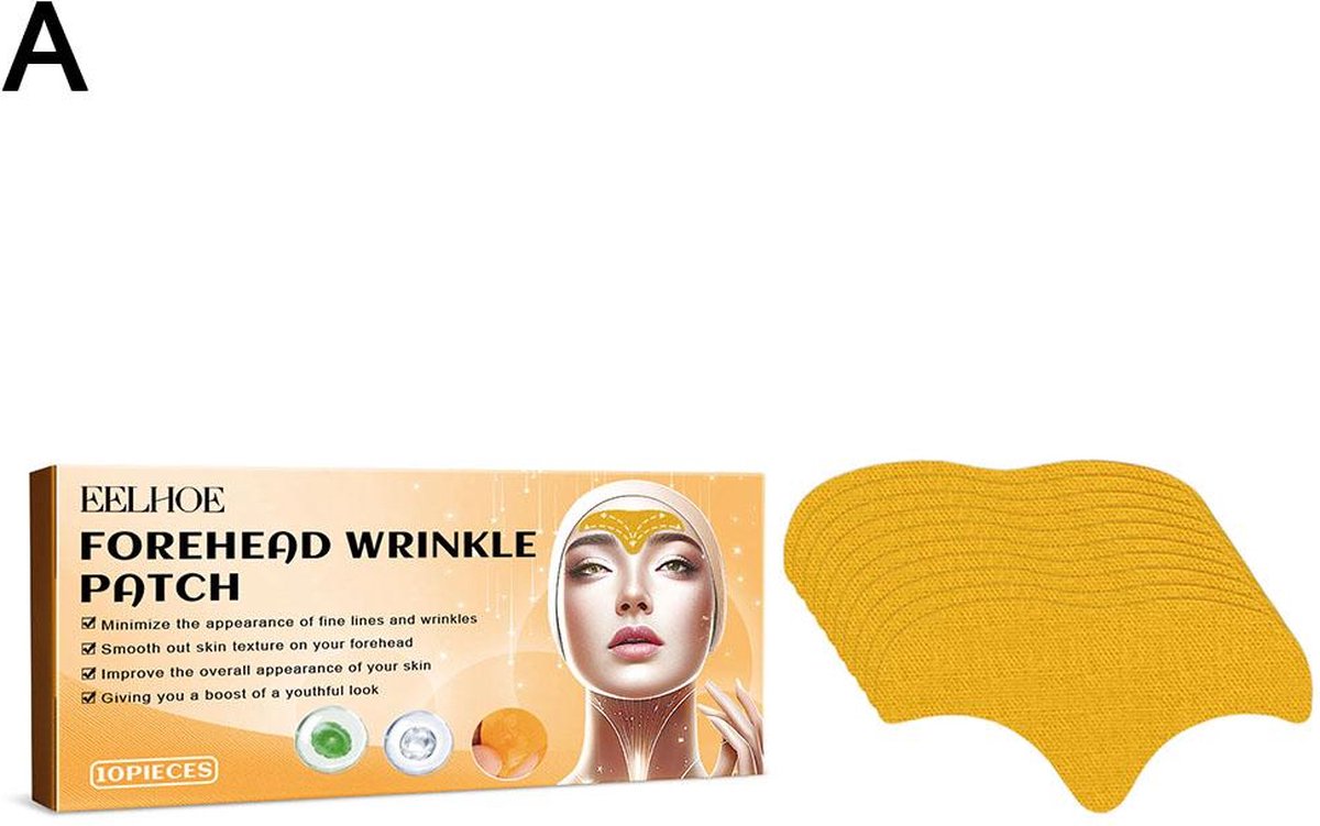 Goedkoopste voorhoofdrimpel pleisters - 10 Stuks - huid verstevigend - jeugdige huid - verminderd rimpels - anti rimpel - huidverzorging - frons behandeling