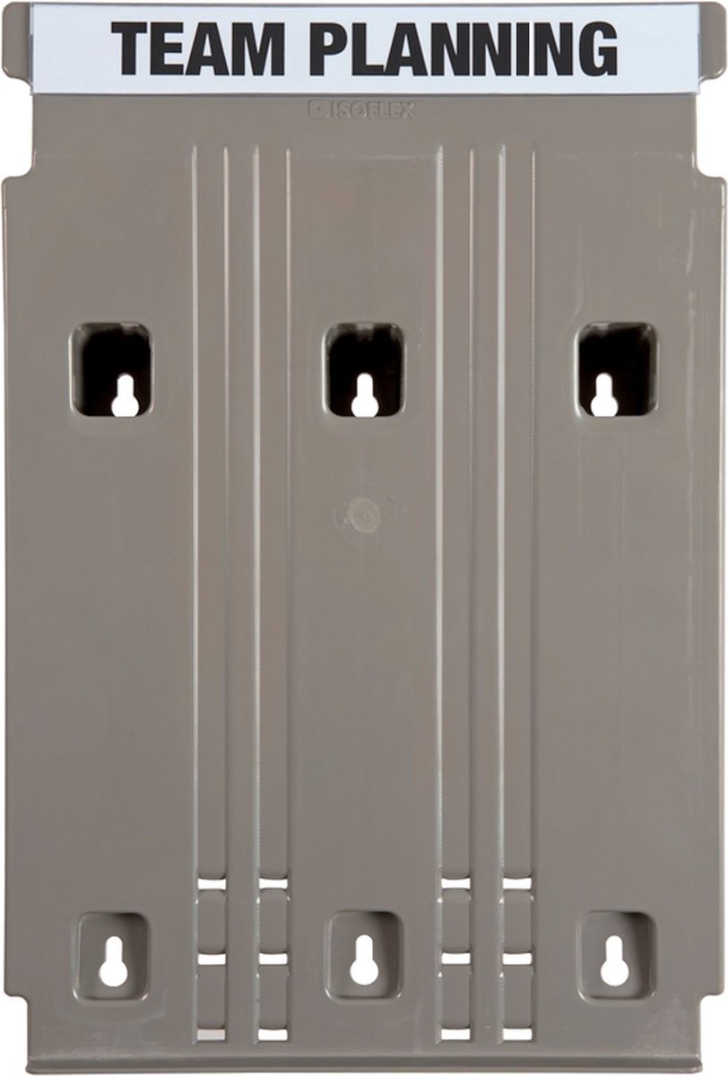 Eichner Vlakke wand-sorteerder, basismodule, B 240 x D 58 x H 392 mm, kunststof, lichtgrijs