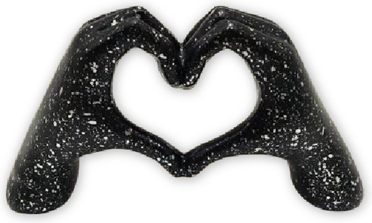 Mauropet® - Handbeeldje met Hart – Stijlvolle Decoratie en Betekenisvol Cadeau - Love Sign