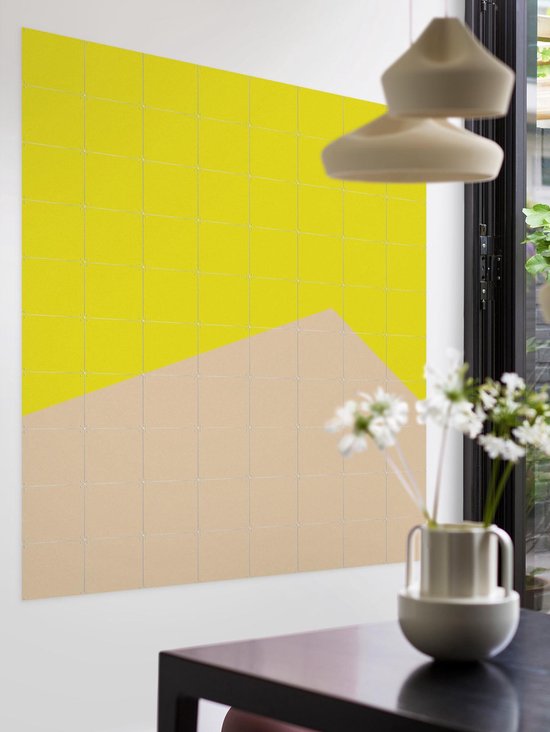 IXXI Color blocking - Yellow Beige - Décoration murale - Abstrait - 80 x 100 cm