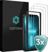Protecteur d'écran adapté pour iPhone 13 Protecteur d'écran avec cadre de montage en Glas trempé - Protecteur d'écran adapté pour iPhone 13 Protecteur d'écran avec cadre en Tempered Glass -3 PACK