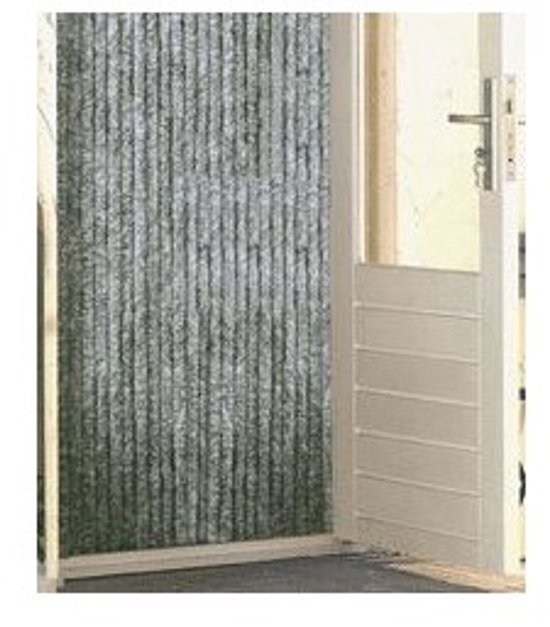 Luxe Kattenstaart Vliegengordijn - 90 x 220cm - Wit/Beige Mix van Luxe. — afbeelding 4