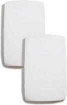Bol.com Set van 2 Hoeslakens 50x90 cm Wit | 100% Katoen | Ademend en Zacht | Dormivo aanbieding