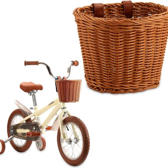 Amigo - fietsmand - type bakkersmand - voor - donkerbruin - 46 5 liter Amigo - fietsmand - type bakkersmand - voor - donkerbruin - 46 5 liter