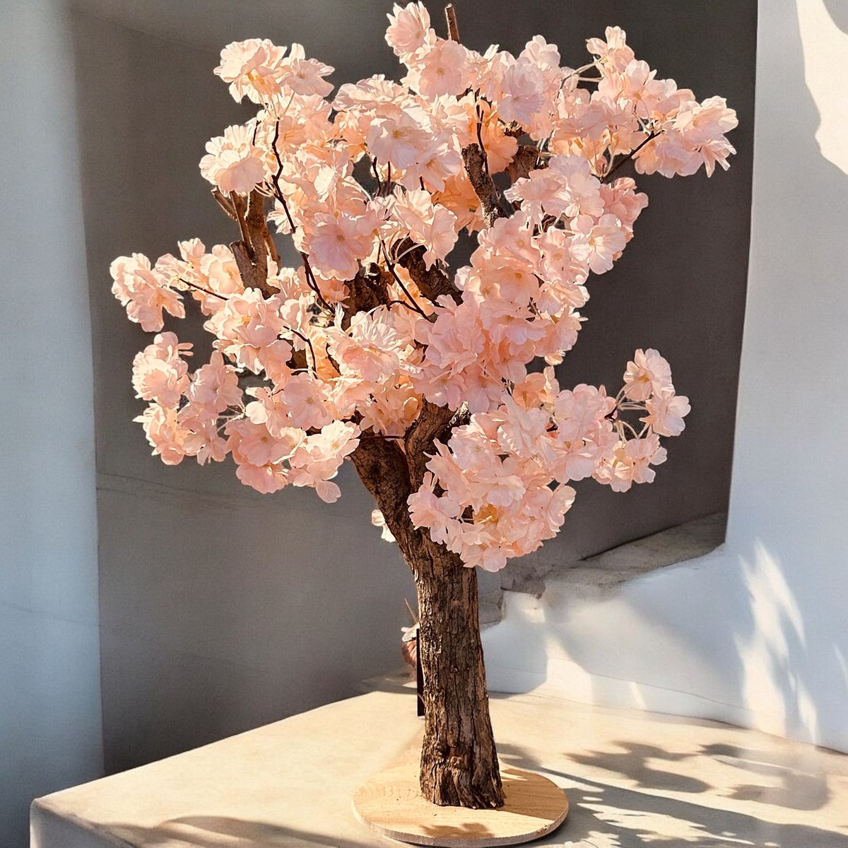 Seta Fiori Kunst bloesemboom - Kunstboom - Peach - 75cm - Voor binnen - Nieuwe Fluffy - Sakura Peach, zalmkleurig