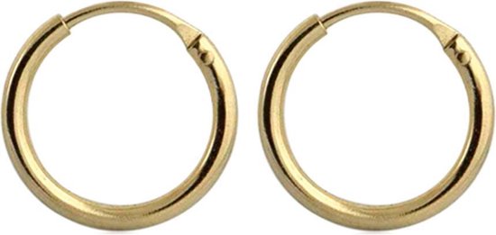 Voorspellen compressie breken 9K Gouden oorbellen (8mm) | bol.com