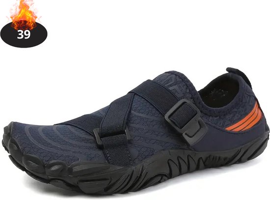 Chaussures aquatiques Livano pour Enfants et Adultes - Chaussures Aqua - Chaussures de natation - Chaussures pour femmes de cours de natation - Bleu marine - 39