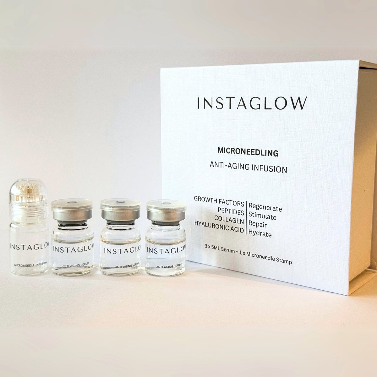 Goedkoopste Microneedling Infusion Kit - Hydraterende EGF Peptide Serum (3x 5ml) - Anti-Aging - Anti Acne - Dermaroller Alternatief
