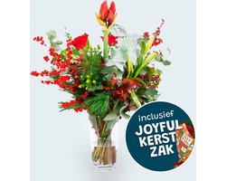 BloomGift | Boeketten | Kerstboeket Christmas Dream | Inclusief boekethoes Joyful | Bestel nu!