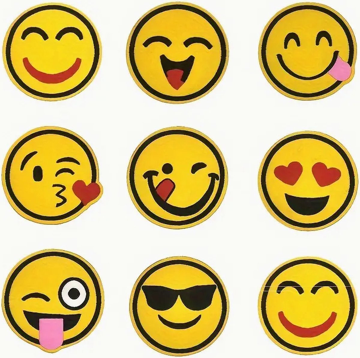 Whatsapp Smileys - Emoji: Patches / Patch - Set van 13 stuks!