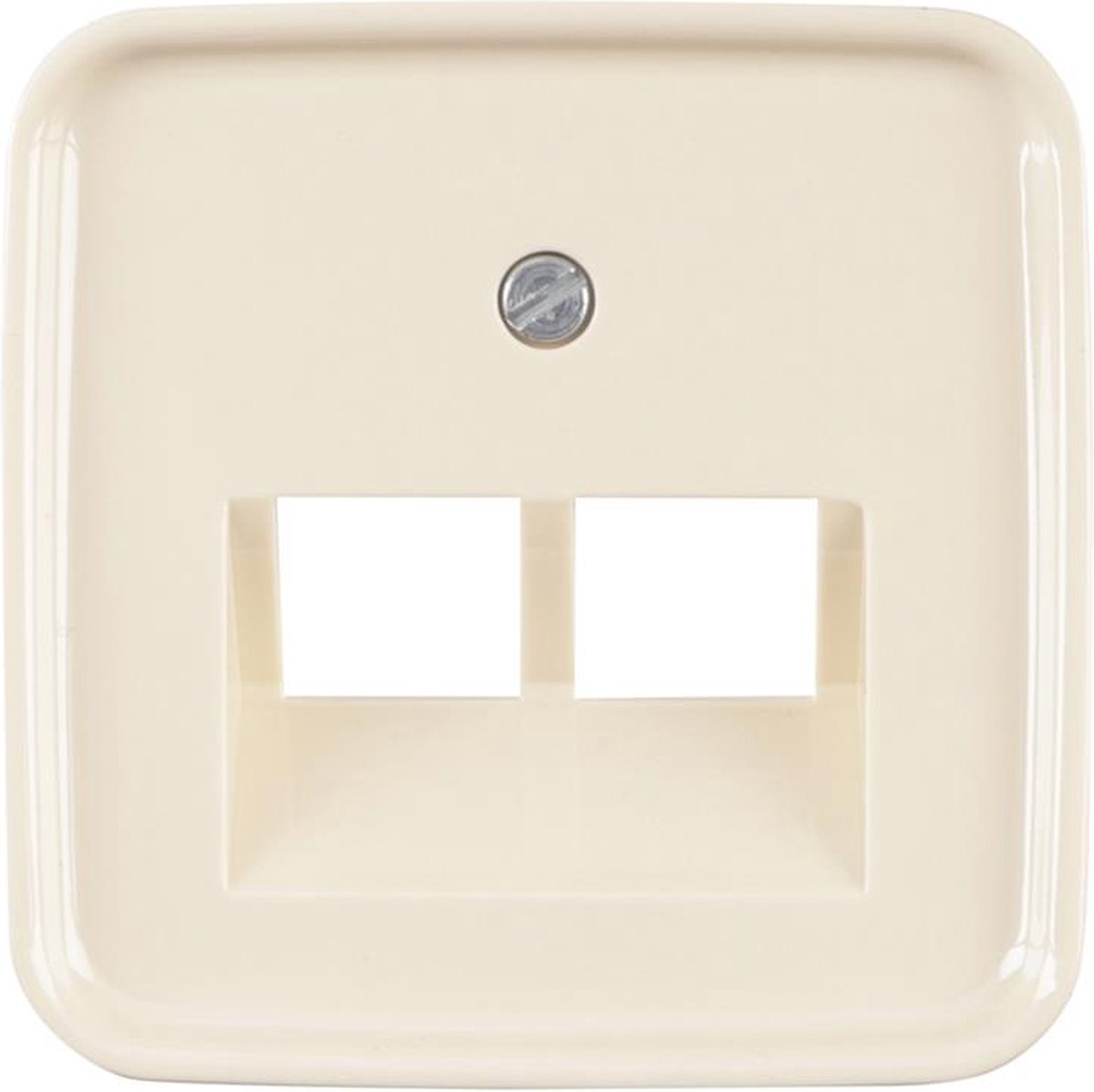 Busch-Jaeger Si centraalplaat creme tel/data 2x8pl