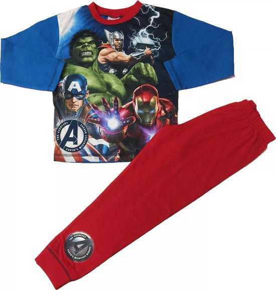 Avengers Pyjama Marvel Voor Heren - Officiële Merchandise Met Avengers Logo, Comfortabele PJ Set Pyjama Heren Avengers