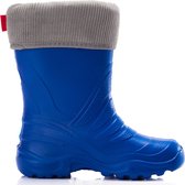 Ladeheid LA-LMG-861-Termix Dames Regenlaarzen - Rubber - Gevoerd - EVA - Waterdicht – Blauw2727c/Grijs – 32/33
