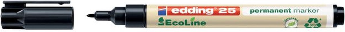 Viltstift edding 25 eco rond 1mm zwart | 10 stuks