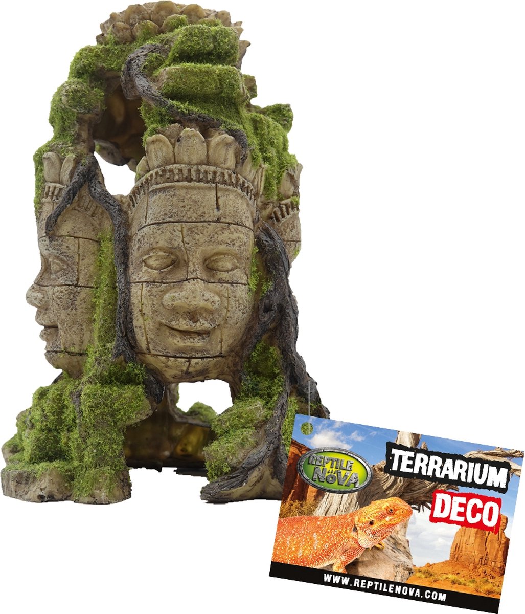 Terrarium ornament - Rotsformatie met mos - 18x15x25cm