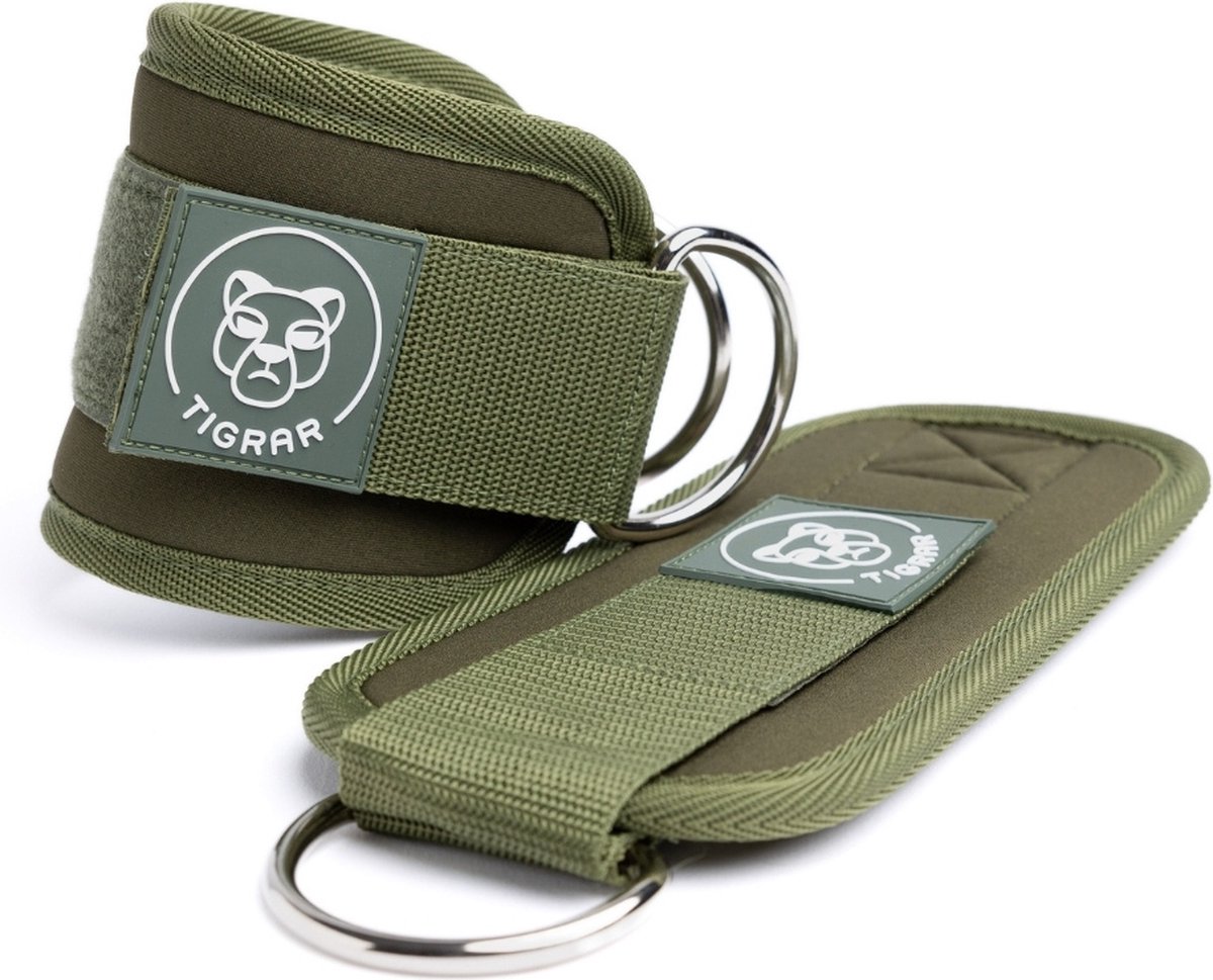 Tigrar Ankle Straps - Enkelband Fitness - Ankle Strap - Fitness Accessoires - Enkel Straps - Groen