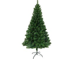 Nordlandia Kunstkerstboom - 180 cm - Realistische Kunststof Kerstboom - Metalen Standaard - Zonder Verlichting - Groen