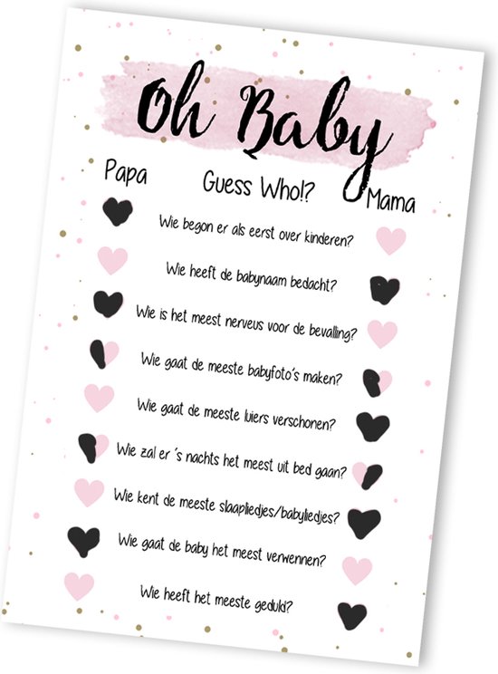 Logbuch-Verlag Babyshower decoratie neutraal 24-delig. Baby motieven
