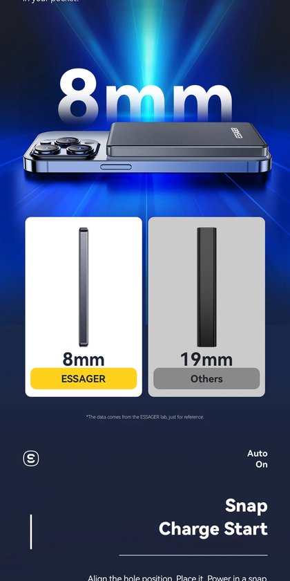 Flintronic Magnetische batterij, 5000 mAh draadloze magnetische powerbank, magnetische draadloze Flintronic Magnetische batterij, 5000 mAh draadloze magnetische powerbank, magnetische draadloze