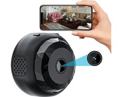 Heuts Goods - Spy Camera - 1080P Full HD - WiFi met App - Nightzicht - Incl. 64GB SD Kaart - Beveiligingscamera voor binnen - Verborgen Camera - Geluidsopname - Rond - 2025
