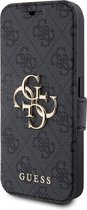 Guess 4G Métal Logo Book Case - Apple iPhone 15 Pro Max (6,7") - Grijs