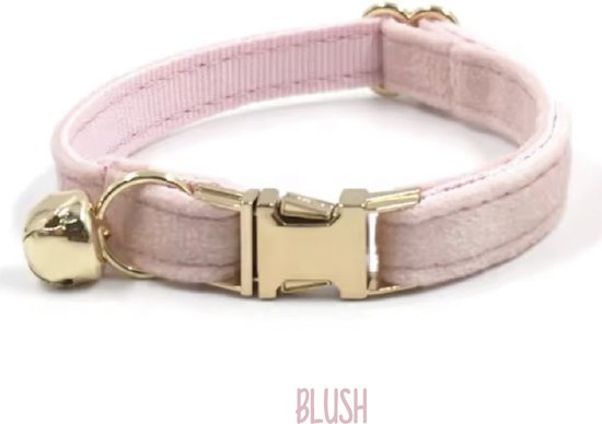 Kittenhalsband polyester neon roze reflecterend Kitten-en-kattenhalsbanden Gebr. de Boon