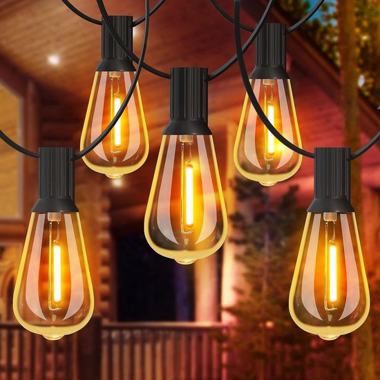 Lichtketting | 10m | Incl. 10 plastic gloeilampen