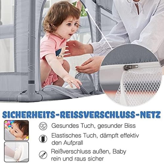 YUENFONG Box voor baby's, extra grote veiligheidsspeelplaats voor