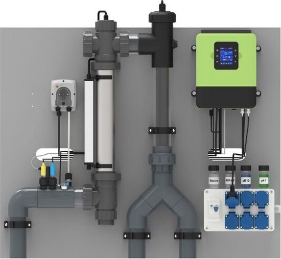 Desinfectie paneel electrolyse en hydrolyse met Sugar Valley OX2 | tot 120m³