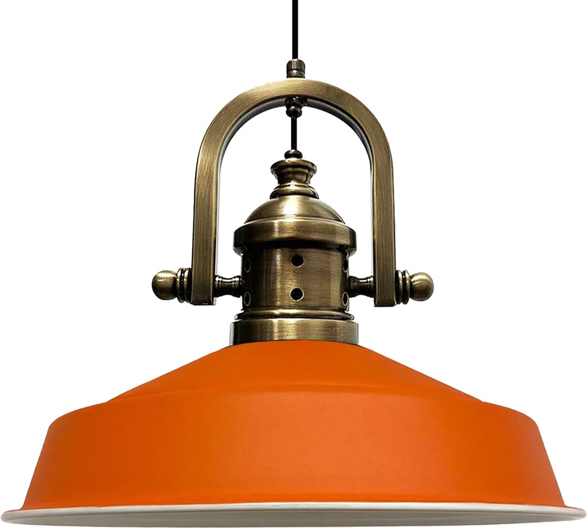 Bamyum Asletl Industriële Oranje Hanglamp Van Metaal