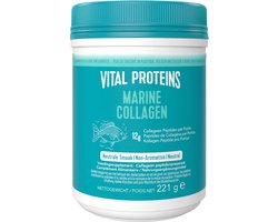 Vital Proteins - 12 gram Peptiden Viscollageen - Gehydrolyseerd - Type I en III - Neutrale Smaak - Suikervrij - 221 gram