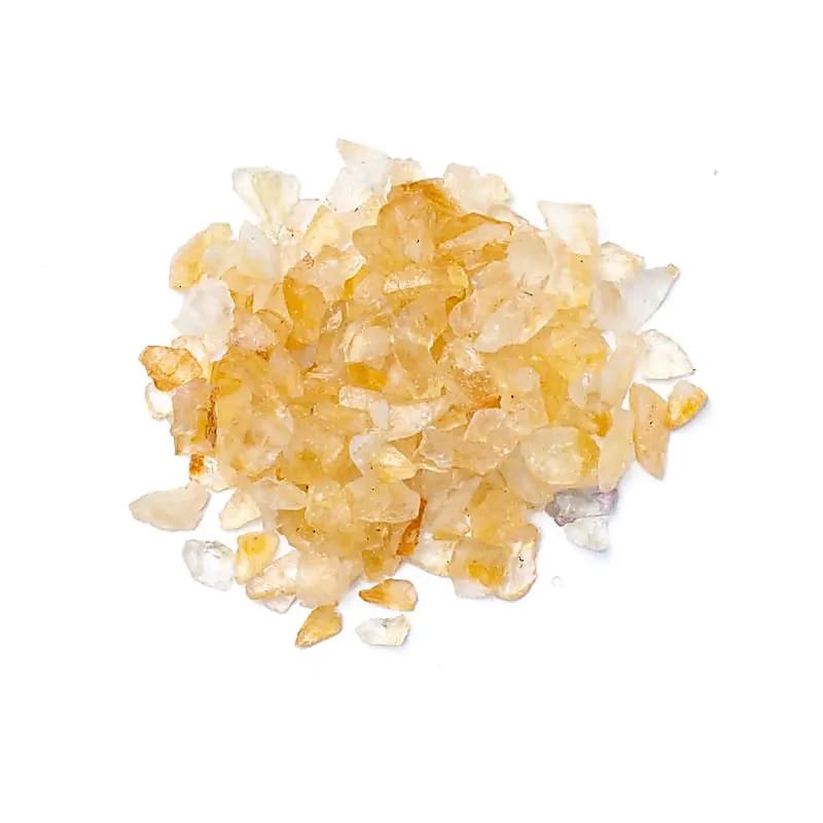 Citrien Chips - Gebrande Amethist - ±0.5-1.5 cm - Pot ±700 gram