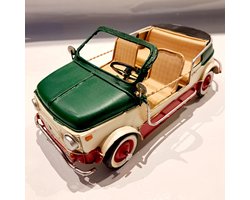 Blikken Italiaanse auto 8AT35383 - blik decoratie - metaal - lengte 26 cm - A TIN MODEL OF AN CAR