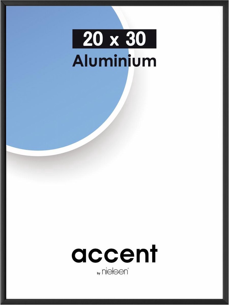 Nielsen Accent 20x30 aluminium zwart 53526