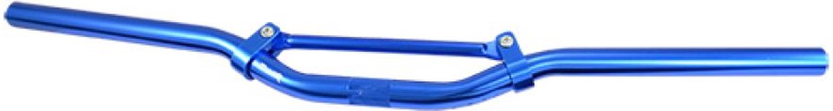 tun'r universeel stuur voor peugeot 50 streetzone scooter na 2013 streetcross blauw 63cm 22mm nieuw