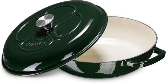 Riess, 0058-002 Sauté Pan with Glass Lid, 28 cm Diameter