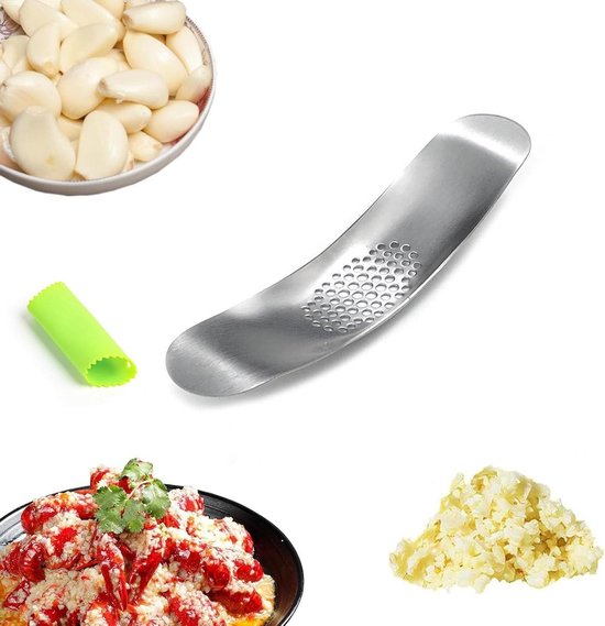 HI NATURE™ Knoflookpers RVS - Knoflookpers/Gemberpers - Garlic press