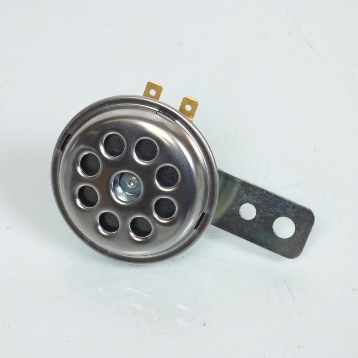 Klaxon Générique pour auto chrome 12 volt DC 105dB Ø66 / 182728 Neuf