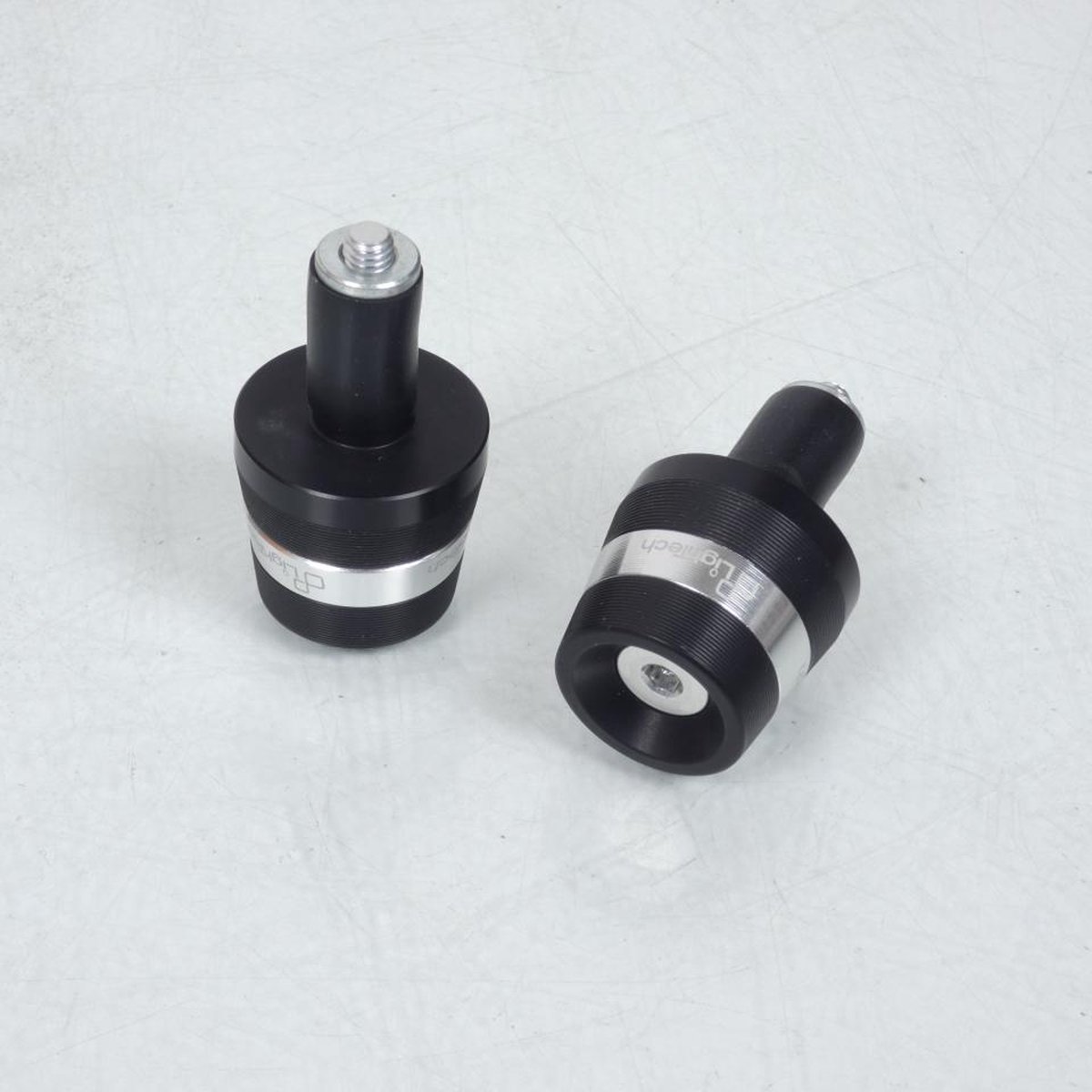 Paire embout guidon noir alu Lightech pour scooter Yamaha 500 T-Max 2005 à 2011 KTM310NER Neuf