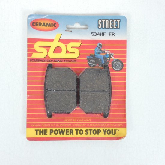 Plaquettes De Frein SBS Céramique Pour Kawasaki 1000 GTR ZG (1986-1993) - AV/AR - Garantie 2 Ans