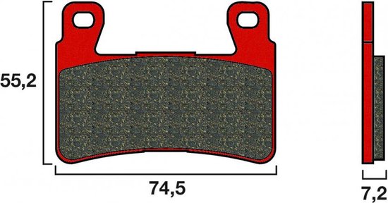 Plaquette de frein Brembo pour Moto Harley Davidson 1584 FAT BOY 2015 à 2020 Neuf