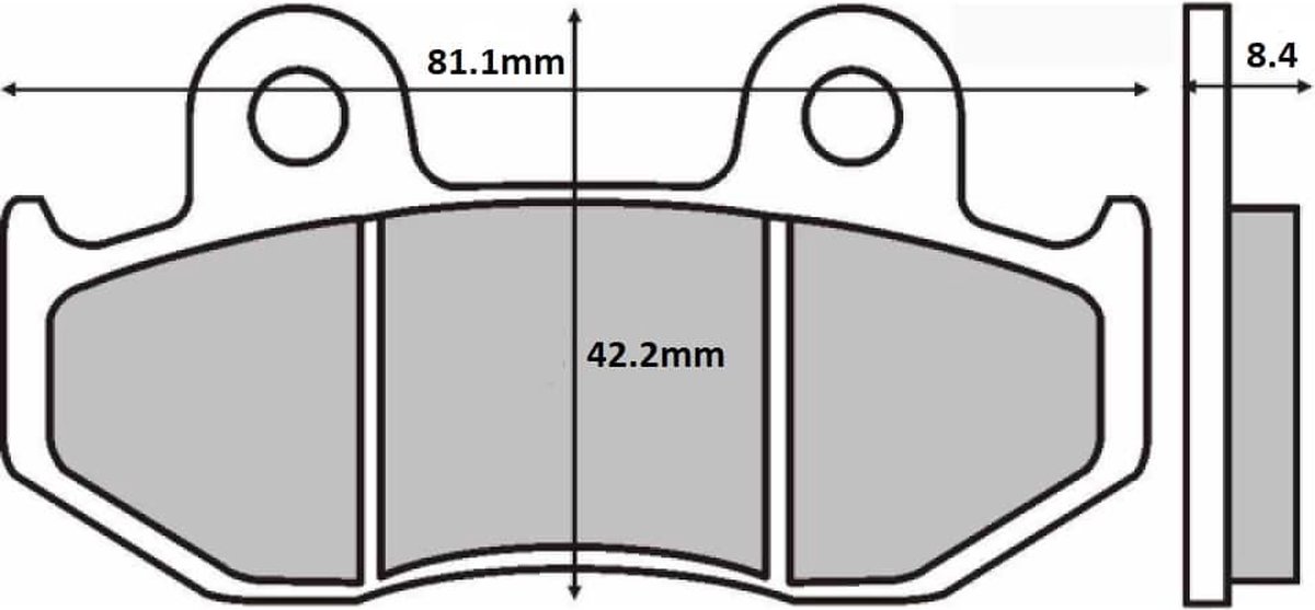 Plaquette de frein Sarkany pour Moto Honda 200 MTX 1985 à 1988 MD07 / AV Neuf