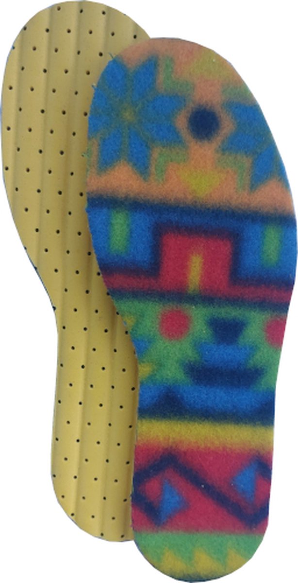 Tacco Polar Fleece Inlegzool voor Kinderen - Winter Inlegzool met Koolstof - Tegen koude voeten - Warm en zacht - Maat 25