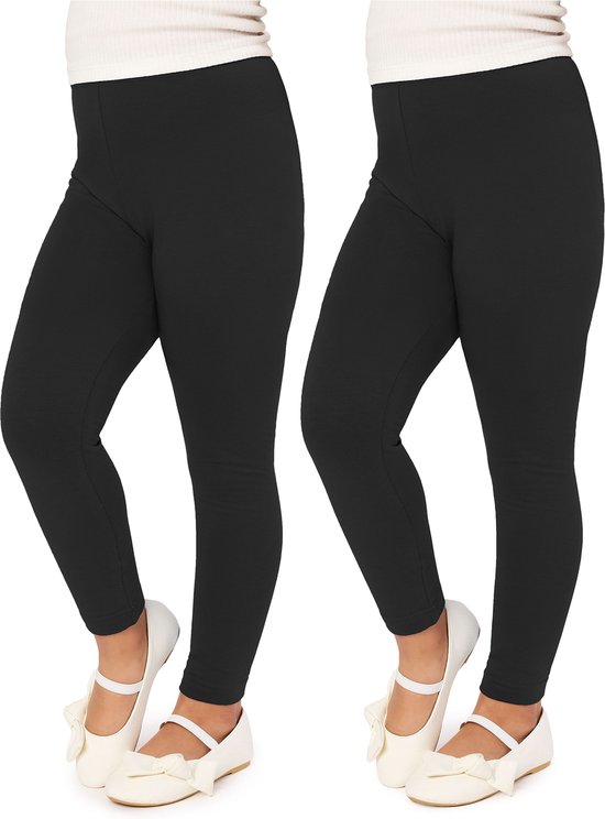Merry Style Dames Lange Legging 2 Pack MS10-198 (Zwart/White