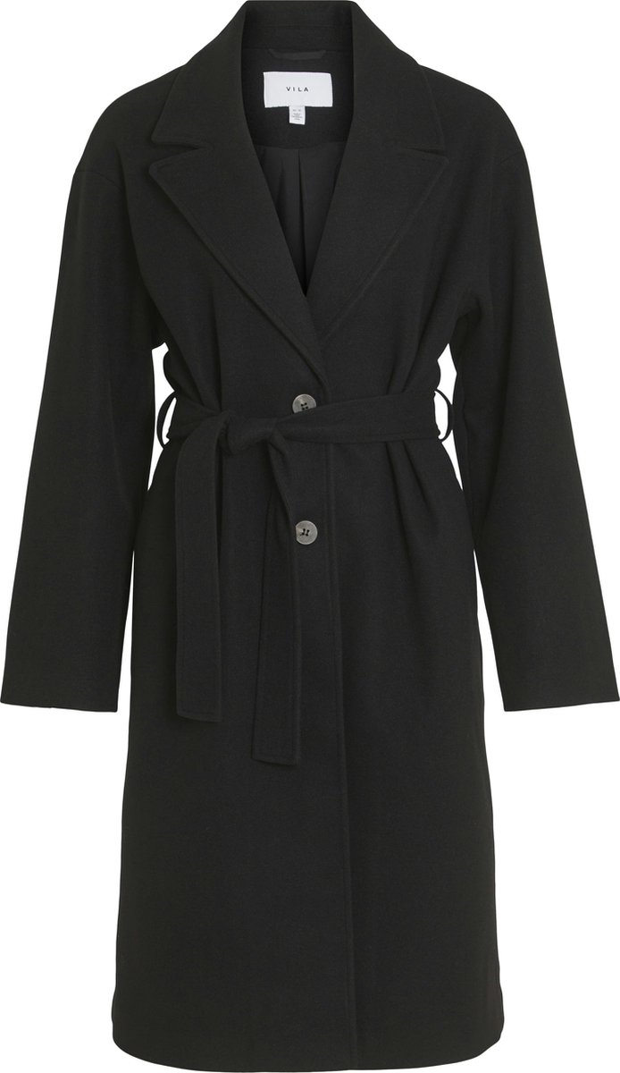 VILA - VICLAUDIA L/S LONG COAT - NOOS - Dames - Gewatteerde jassen