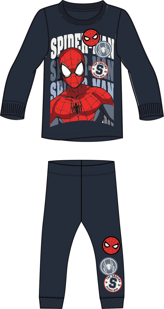 NAME IT - NMMOCTI SPIDER LS NIGHTSET MAR - Jongens - Pyjamas
