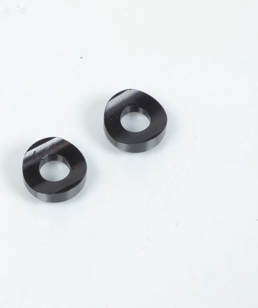 Entretoise de valve incurvée en aluminium anodisée noir pour moto enduro cross neuf