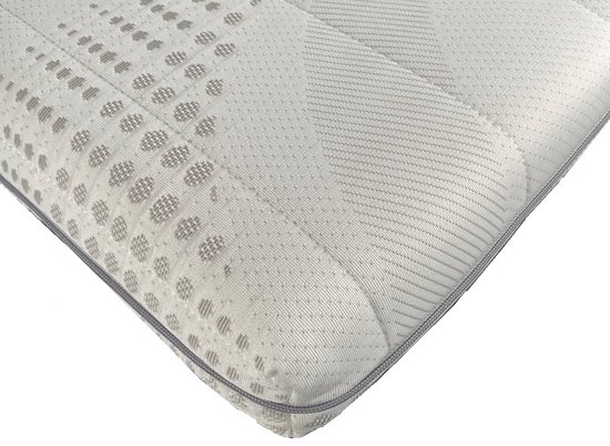 Topper EasyBedden® Cooltouch Deluxe XL - Surmatelas 200x200 - Mousse froide HR60 - Coutil Premium - Orthopédique - Medical - Surmatelas 4 saisons - Anti bactérien - Medium/ ferme - 9 cm d'épaisseur environ