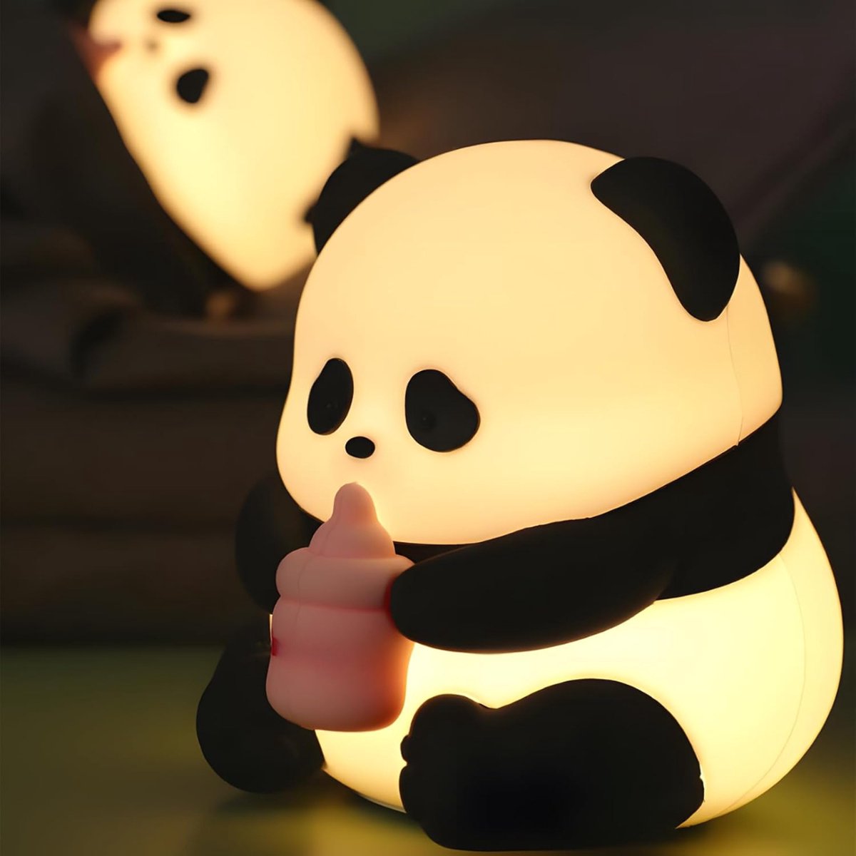 DD® Kindernachtlampen - Nachtlampje Volwassenen - Nachtlampje Kinderen - 11x11x10cm - Zwart-wit